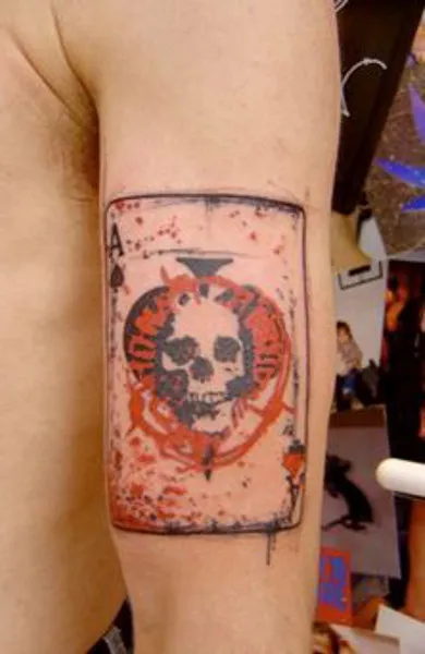 Tattoo ász, az érték és fotó ász tetoválás