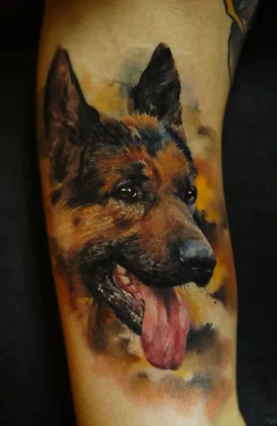 Tattoo kutya - ami azt jelenti, tetoválás vázlatok és fényképek