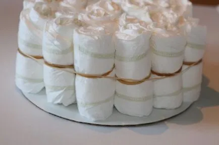 Cake pelenkák kezük (lány, fiú) lépésről lépésre fotók, mesterkurzus