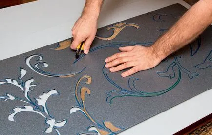 Stencil a falakon saját kezűleg minták, díszítő otthoni (stencil) Stencil a falakon saját kezűleg minták, díszítő otthonában