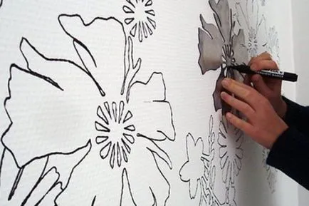 Stencil a falakon saját kezűleg minták, díszítő otthoni (sablonok) Stencil a falakon saját kezűleg minták, díszítő otthonában