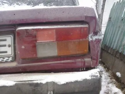 Távolítsuk el a horpadás a hátsó sárvédő VAZ 2105, ▼ az üzemmód ▼