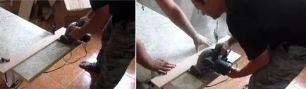 Telepítése konyhai munkalapok a kezüket az elejétől a végéig (konyhai pulton telepítés, szerelés saját kezével forgácslap műkő) Telepítése konyhai munkalapok a kezüket az elejétől a végéig