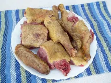 Kacsa párolt szelet