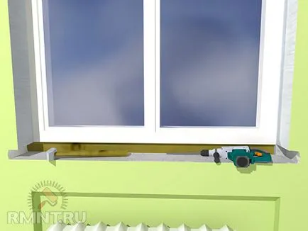 Telepítése egy ablakpárkányon otthon