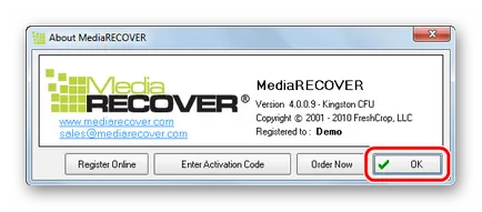 Visszaállítása Kingston pendrive 2