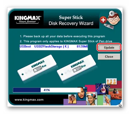 Visszaállítása Kingston pendrive 2