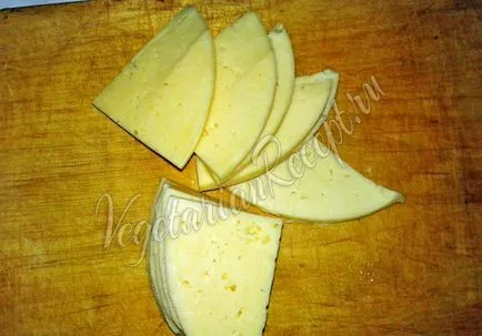 Snack saláta sajttal, alma és az uborka - egy recept fotó (falatozás) Snack saláta sajttal, alma és az uborka - egy recept egy fotó