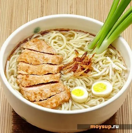Japán ramen leves - a klasszikus recept fotók (Ramen) Japán ramen leves - a klasszikus recept fotók