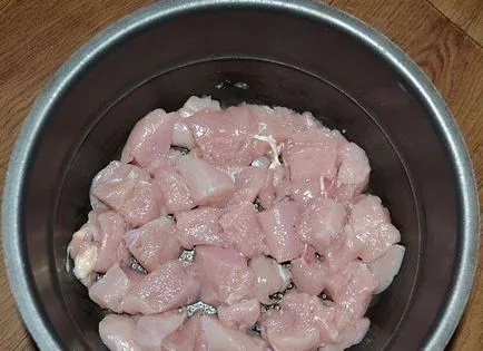 Sült csirke multivarka - lépésről lépésre recept fotók