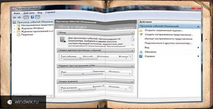 Eseménynapló Windows 7, hogyan kell használni és tisztítás