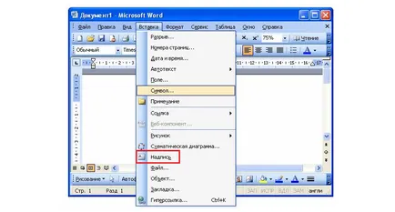 A keretet hogyan kell beszúrni a szót