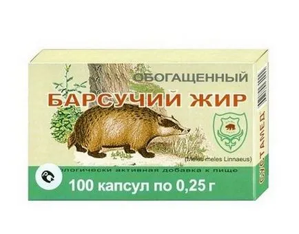 Abból, amit gyógyít borz zsír