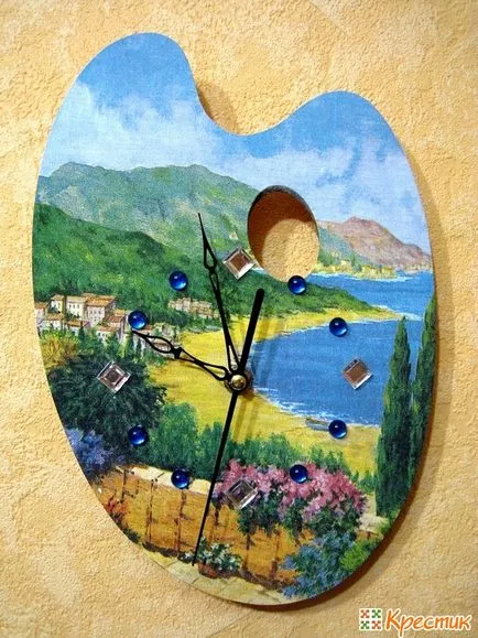 Mesterkurzus óra decoupage