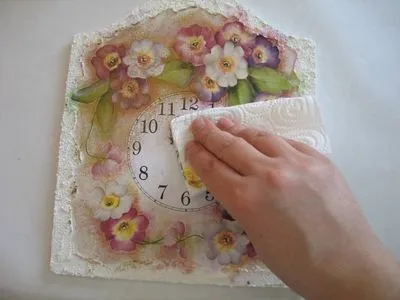 Mesterkurzus óra decoupage