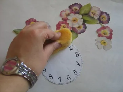 Mesterkurzus óra decoupage