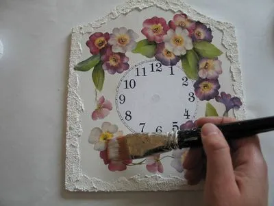 Mesterkurzus óra decoupage