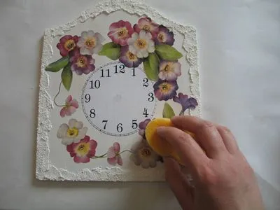 Mesterkurzus óra decoupage