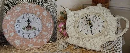 Mesterkurzus óra decoupage Mesterkurzus óra decoupage