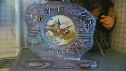 Mesterkurzus óra decoupage Mesterkurzus óra decoupage