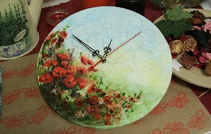 Mesterkurzus óra decoupage Mesterkurzus óra decoupage