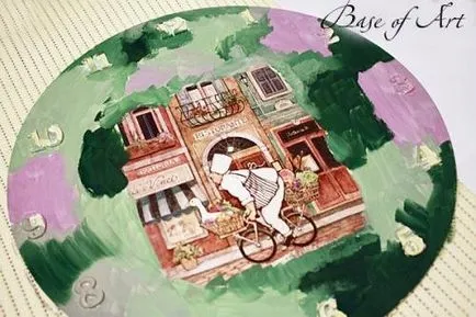 Mesterkurzus óra decoupage