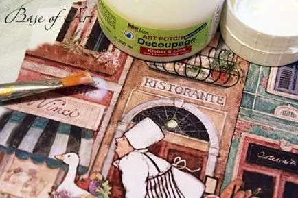 Mesterkurzus óra decoupage