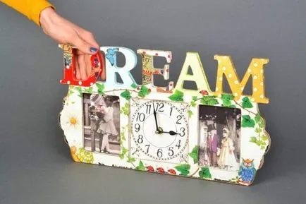 Mesterkurzus óra decoupage Mesterkurzus óra decoupage