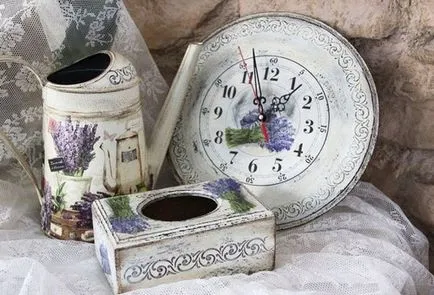 Mesterkurzus óra decoupage Mesterkurzus óra decoupage
