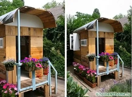 WC típusú sátor kezük