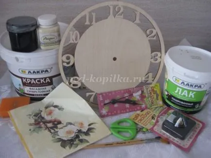 Mesterkurzus óra decoupage
