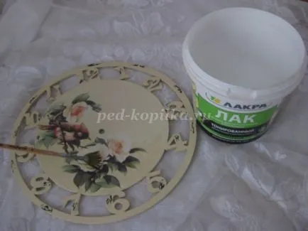 Mesterkurzus óra decoupage