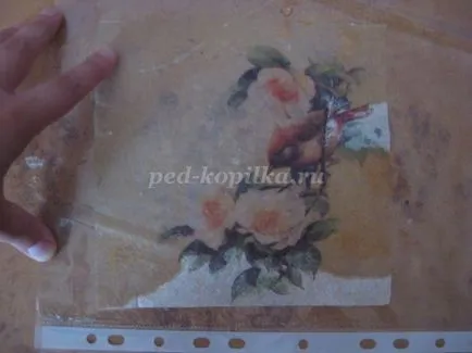 Mesterkurzus óra decoupage