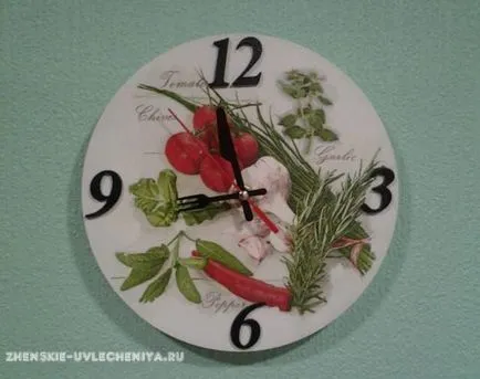 Mesterkurzus óra decoupage