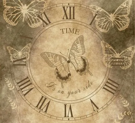Mesterkurzus óra decoupage Mesterkurzus óra decoupage