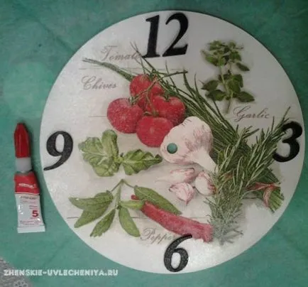 Mesterkurzus óra decoupage