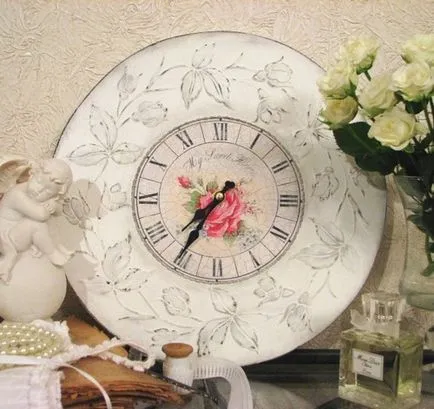 Mesterkurzus óra decoupage Mesterkurzus óra decoupage