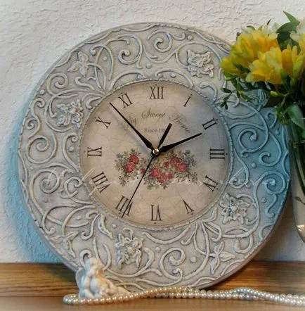 Mesterkurzus óra decoupage Mesterkurzus óra decoupage