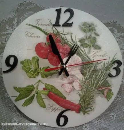 Mesterkurzus óra decoupage