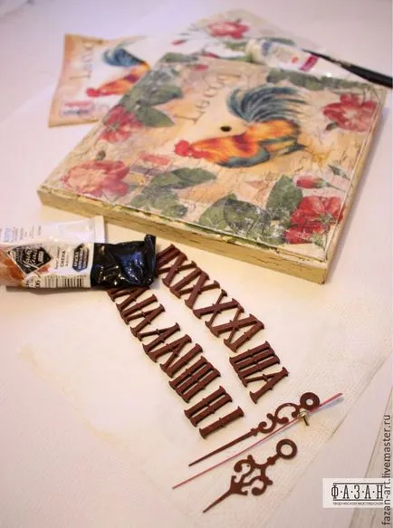 Mesterkurzus óra decoupage
