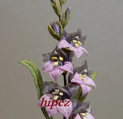 Gladiolus gyöngyök mesterkurzus Gladiolus gyöngyök mesterkurzus