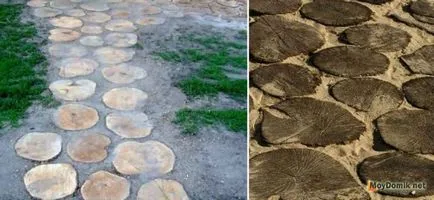 Kerti útját vágja a fát