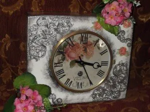 Mesterkurzus óra decoupage