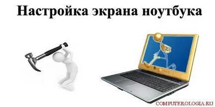 Hogyan kell beállítani a laptop képernyőjén