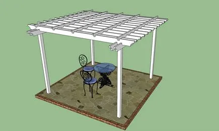 Hogyan építsünk egy pergola Hogyan építsünk egy pergola