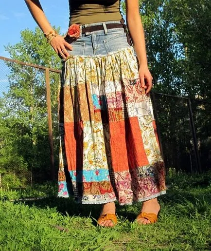 Hogyan készítsünk egy szoknya ki farmer