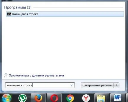 Hogyan kell megnyitni, hogy a parancssor