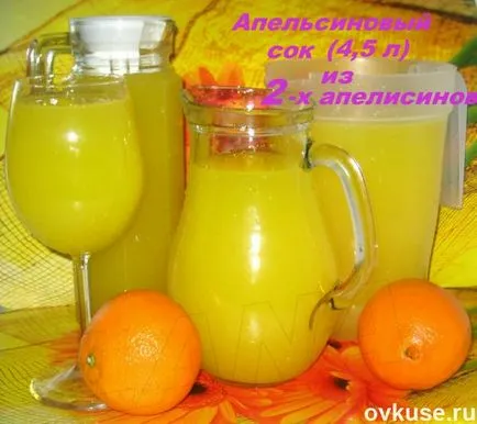 Juice narancs otthon