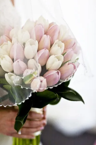 Esküvői csokor tulipán Esküvői csokor tulipán