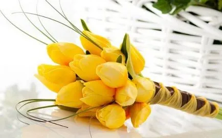 Esküvői csokor tulipán